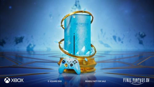 《最终幻想14》主题Xbox主机公布！冰蓝色调夺目亮眼