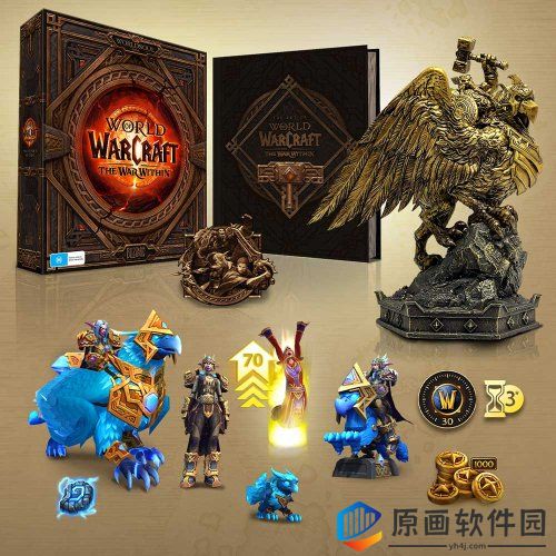 《魔兽世界》地心之战实体典藏版公布 包含狮鹫骑士雕像